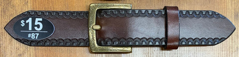 Name Belt - Deer Embossed Brown Leather Belt with Shotgun Shells Custom Engraved for Men and Women Brown Name Belt - Deer Embossed Brown Leather Belt with Shotgun Shells Custom Engraved for Men and Women Brown