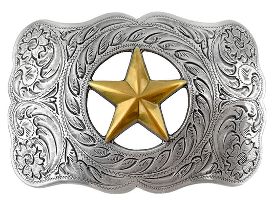 Texas Star Western Belt Buckle