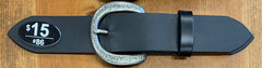 Leather Belt - Skull Embossed Leather Belt Colors Available for Men and Women