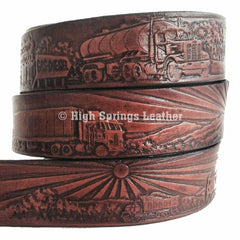 Trucker Leather Belt Made in USA Available for Men and Women