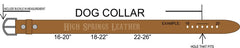 Leather Dog Collar - Western Cross tooled design with name engraved