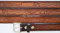 Trucker Leather Belt Made in USA Available for Men and Women