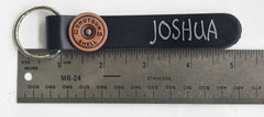Engraved Leather Keyrings for Groomsmen, Police, Firefighter and Military